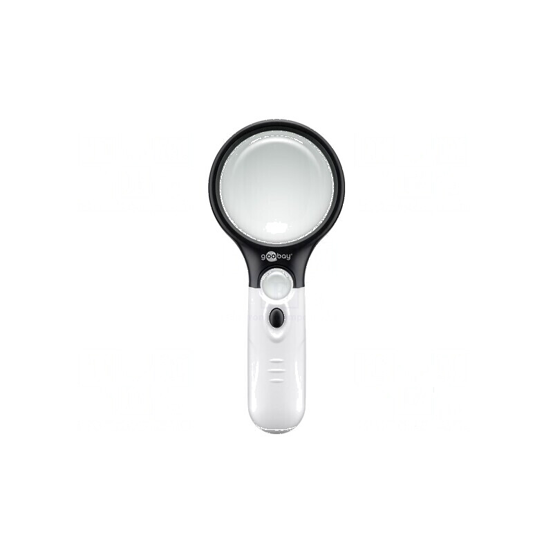 Lupă manuală cu lentilă Ø22mm și Ø75mm, iluminare LED albă 10000K | Electronic-mag.ro | Componente Electronice