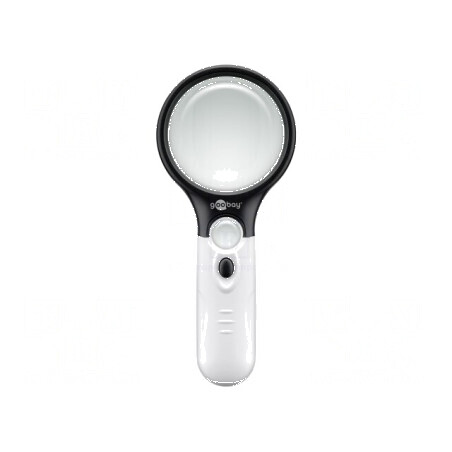 Lupă manuală cu lentilă Ø22mm și Ø75mm, iluminare LED albă 10000K | Electronic-mag.ro | Componente Electronice