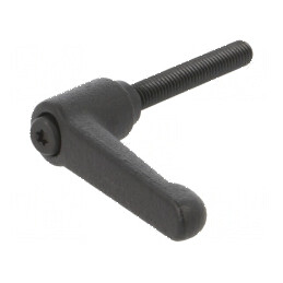 Manetă franceză 40mm cu corp negru, lungime 45mm | Electronic-mag.ro | Componente Electronice