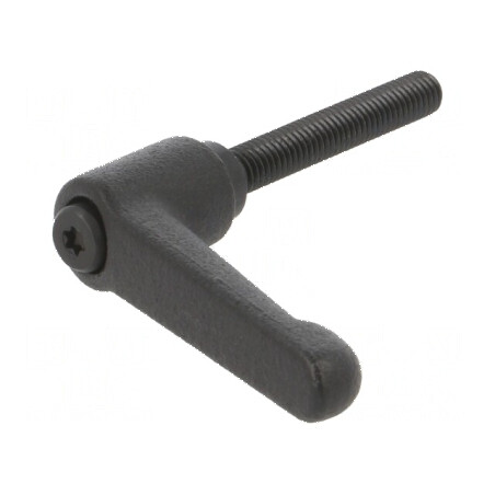 Manetă franceză 40mm cu corp negru, lungime 45mm | Electronic-mag.ro | Componente Electronice