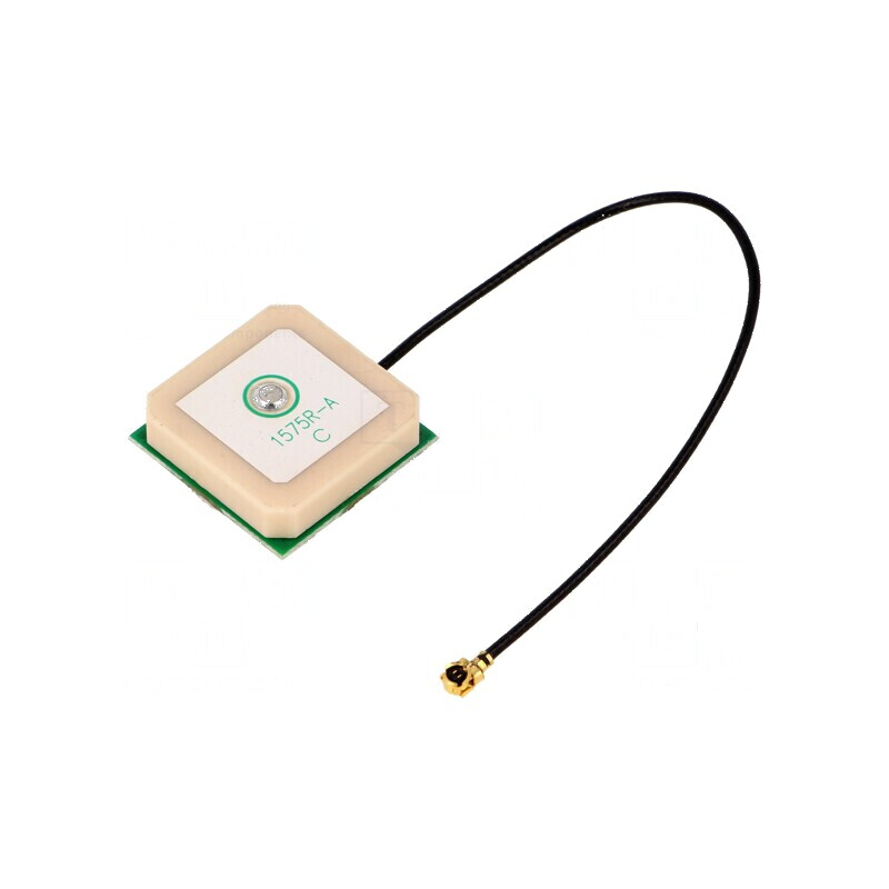 Antenă GPS 2dBi RHCP 50Ω 20,8x20,8x7,8mm 10mA pentru încastrare | Electronic-mag.ro | Componente Electronice
