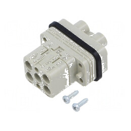 Conector HDC inserturi contact tată CQ PIN 4 PE 40A | Electronic-mag.ro | Componente Electronice