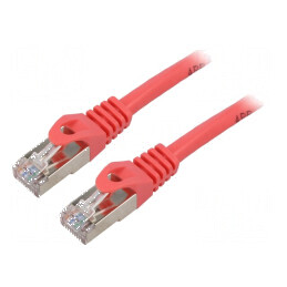 Cabluri patch F/UTP 6 litat CCA PVC roșu 15m 26AWG | Electronic-mag.ro | Componente Electronice