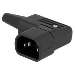 Conector alimentare AC 10A 250VAC IEC 60320 mufă tată 8,5mm | Electronic-mag.ro | Componente Electronice