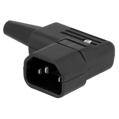 Conector alimentare AC 10A 250VAC IEC 60320 mufă tată 8,5mm | Electronic-mag.ro | Componente Electronice