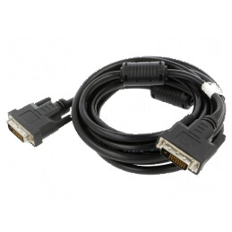 Cablu DVI-D dual link 3m negru | Electronic-mag.ro | Componente Electronice