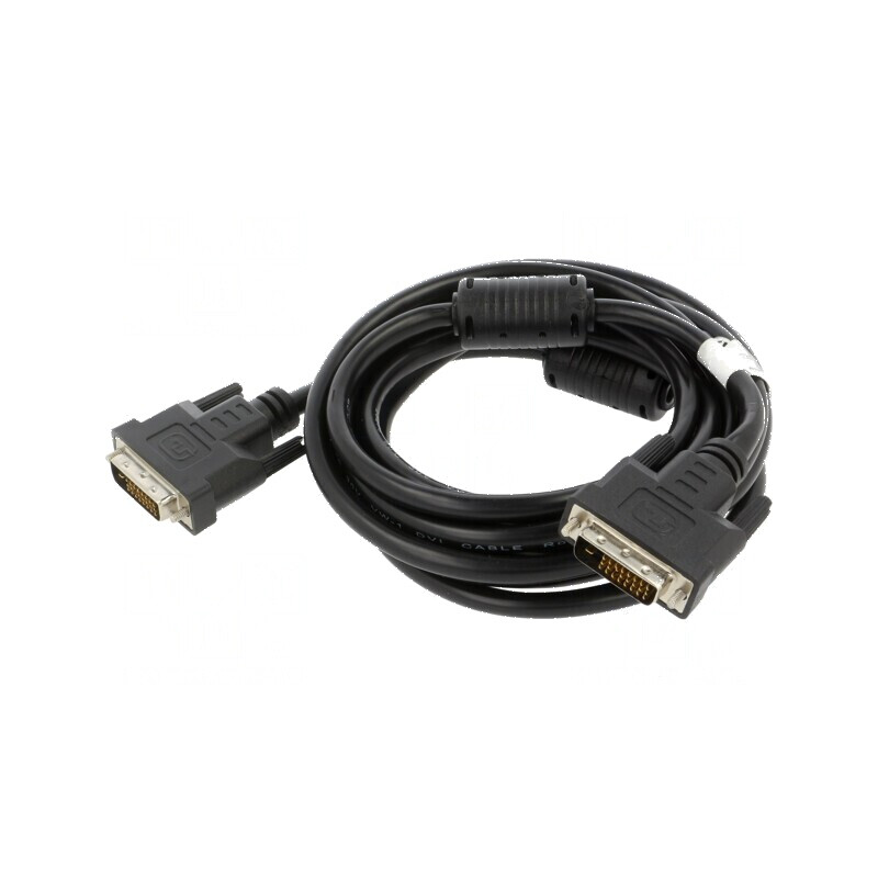 Cablu DVI-D dual link 3m negru | Electronic-mag.ro | Componente Electronice Cablu DVI-D dual link 3m negru | Electronic-mag.ro | Componente Electronice
