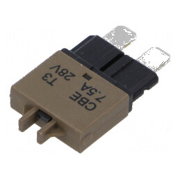 Siguranță termică 7,5A 28VDC auto 20,5mm | Electronic-mag.ro | Componente Electronice