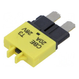 Siguranță termică 20A 28VDC auto 20,5mm | Electronic-mag.ro | Componente Electronice