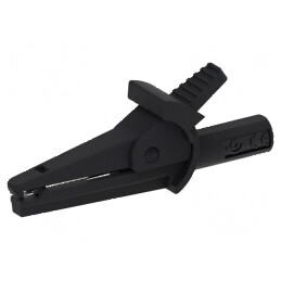 Bornă crocodil 10A neagră 600V pentru cabluri max. 9mm | Electronic-mag.ro | Componente Electronice