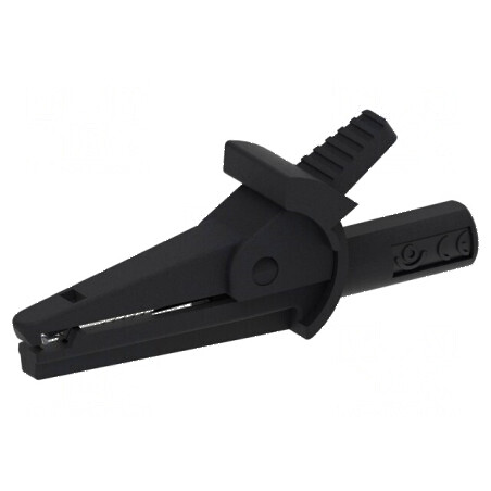 Bornă crocodil 10A neagră 600V pentru cabluri max. 9mm | Electronic-mag.ro | Componente Electronice