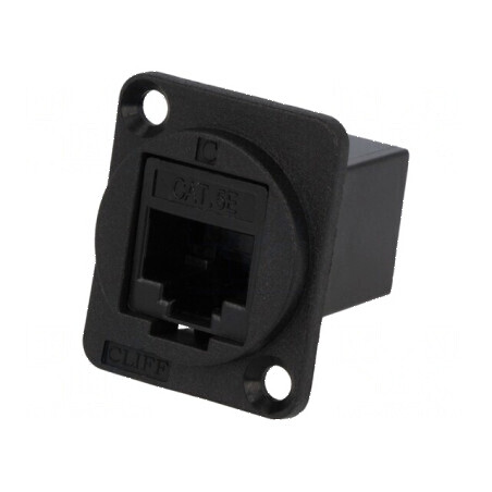 Adaptor FT Cat 5e 8p8c RJ45 soclu dual | Electronic-mag.ro | Componente Electronice