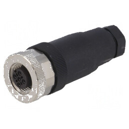Conector M12 mufă PIN 3 mamă A-DeviceNet CANopen IP67 | Electronic-mag.ro | Componente Electronice