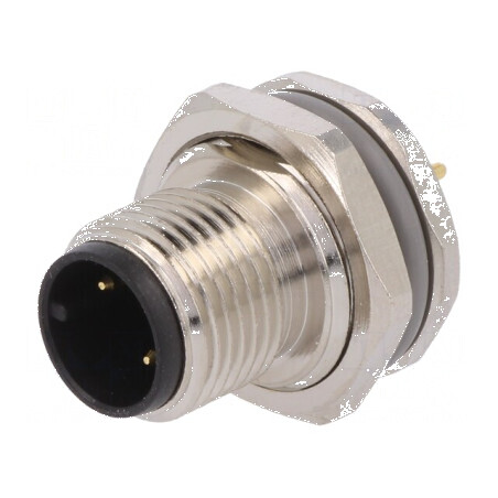 Conector M12 soclu PIN 3 tată A-DeviceNet CANopen THT | Electronic-mag.ro | Componente Electronice