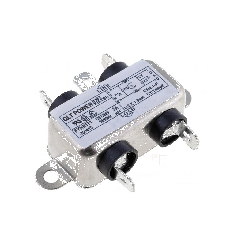 Filtru anti-interferențe 250VAC 100nF 3,3nF 1,8mH | Electronic-mag.ro | Componente Electronice Filtru anti-interferențe 250VAC 100nF 3,3nF 1,8mH | Electronic-mag.ro | Componente Electronice