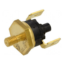 Termostat NC 110°C 16A 250VAC cu terminali 6,3mm ±5°C | Electronic-mag.ro | Componente Electronice