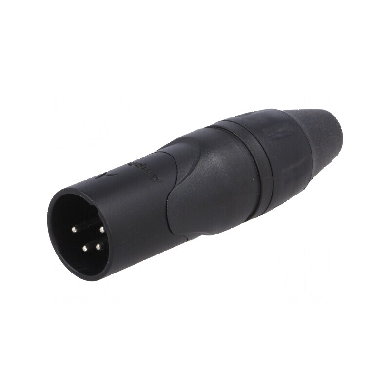 Conector XLR mufă tată PIN 4 drept pe cablu lipire argintat | Electronic-mag.ro | Componente Electronice Conector XLR mufă tată PIN 4 drept pe cablu lipire argintat | Electronic-mag.ro | Componente Electronice
