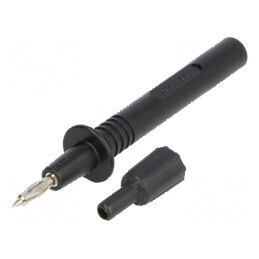Terminal de măsurare 36A negru cu Diametru vârf 4mm | Electronic-mag.ro | Componente Electronice