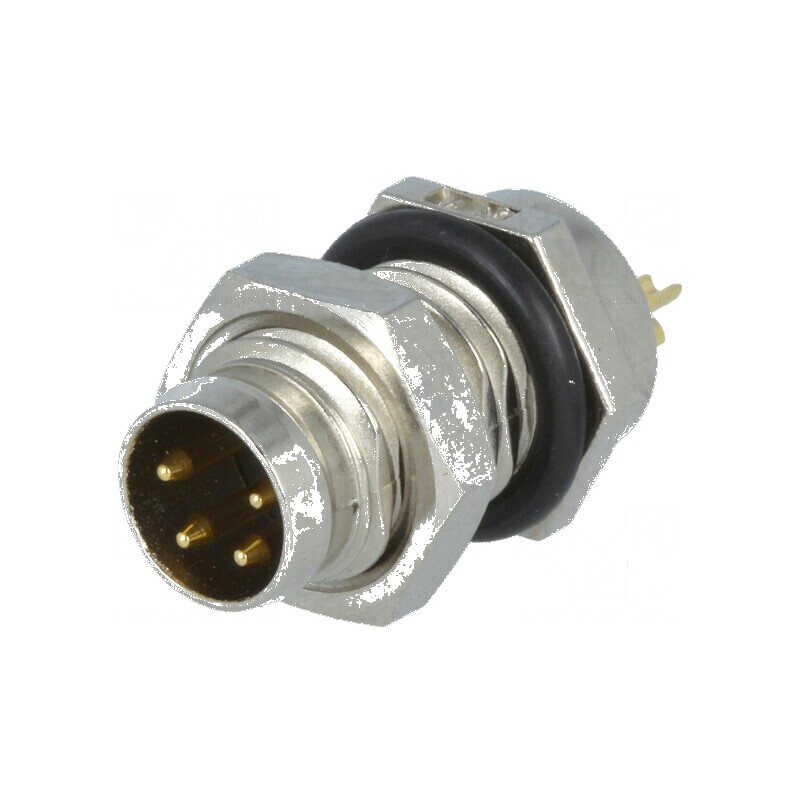 Conector M8 tată 4 pini pentru montare pe panou cu piuliță din față | Electronic-mag.ro | Componente Electronice Conector M8 tată 4 pini pentru montare pe panou cu piuliță din față | Electronic-mag.ro | Componente Electronice