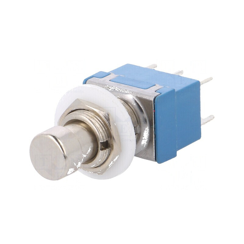Comutator acţionat prin apăsare Poz 2 DPDT 1A/250VAC Ø12,2mm | Electronic-mag.ro | Componente Electronice