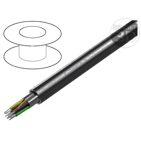Cablu RS232 5x2x24AWG cu ecranare Al-PET PVC | Electronic-mag.ro | Componente Electronice