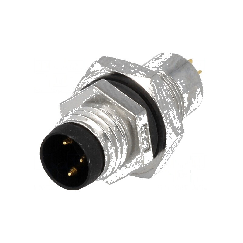 Conector M8 tată PIN 3 pentru montare pe panou cu piuliță din spate | Electronic-mag.ro | Componente Electronice Conector M8 tată PIN 3 pentru montare pe panou cu piuliță din spate | Electronic-mag.ro | Componente Electronice