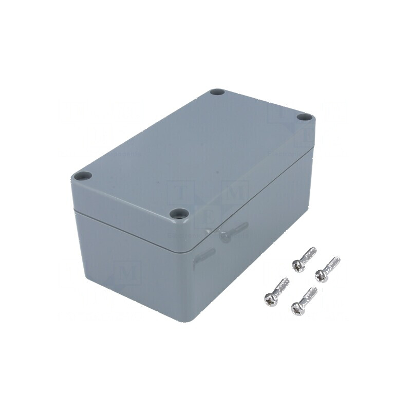 Carcasă universală ABS gri închis IP65 65mm x 115mm x 55mm | Electronic-mag.ro | Componente Electronice