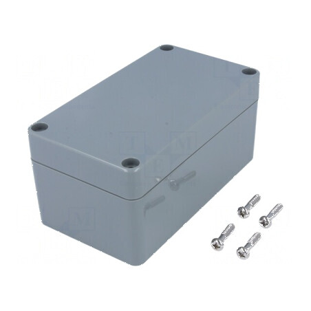 Carcasă universală ABS gri închis IP65 65mm x 115mm x 55mm | Electronic-mag.ro | Componente Electronice