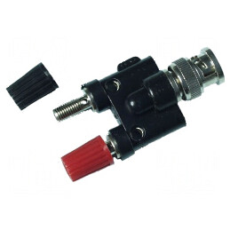 Adaptor 3A nichelat cu izolație din nylon 59x30x18mm | Electronic-mag.ro | Componente Electronice
