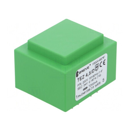 Transformator încapsulat 4,5VA 230VAC 24V 188mA PCB | Electronic-mag.ro | Componente Electronice
