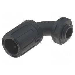 Conectori 90° Filet Metric Extern Poliamidă IP66 | Electronic-mag.ro | Componente Electronice