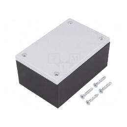 Carcasă universală ABS neagră 56mm x 85mm x 41mm | Electronic-mag.ro | Componente Electronice