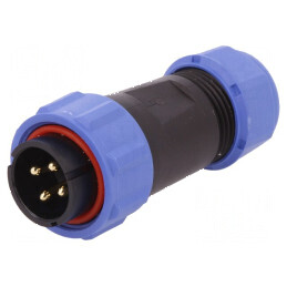 Mufă SP21 tată PIN 4 IP68 30A 500V pentru cablu 4,5÷7mm | Electronic-mag.ro | Componente Electronice