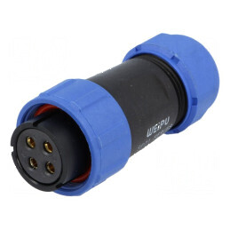 Mufă SP21 mamă IP68 30A 500V pentru cablu 7-12mm | Electronic-mag.ro | Componente Electronice