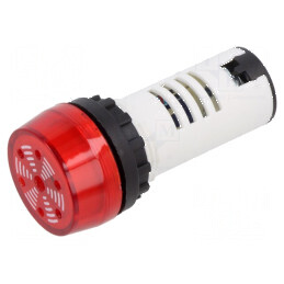 Semnalizator acustic 80dB 12VDC Ø22mm IP40 fără iluminare | Electronic-mag.ro | Componente Electronice