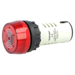Semnalizator acustic 80dB Ø22mm fără iluminare IP40 max. 6mm | Electronic-mag.ro | Componente Electronice