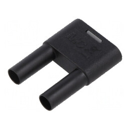 Conector banană 4mm 32A negru cu izolație | Electronic-mag.ro | Componente Electronice