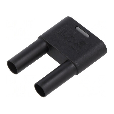 Conector banană 4mm 32A negru cu izolație | Electronic-mag.ro | Componente Electronice