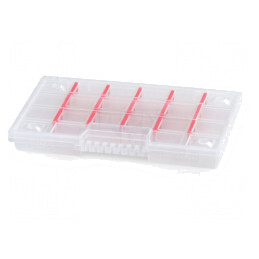Container colectiv cu partiții transparente 290x195x353 mm | Electronic-mag.ro | Componente Electronice