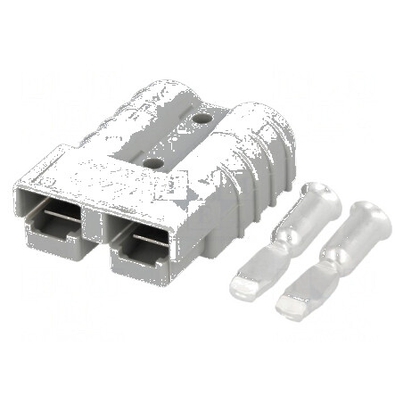 Conector cablu-cablu hermafrodit PIN 2 crimpat | Electronic-mag.ro | Componente Electronice