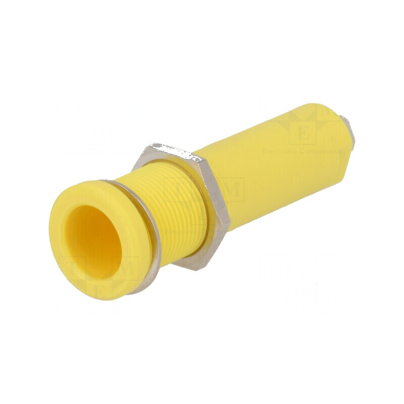 Conector banană 4mm soclu 16A 6000V galben nichelat | Electronic-mag.ro | Componente Electronice Conector banană 4mm soclu 16A 6000V galben nichelat | Electronic-mag.ro | Componente Electronice