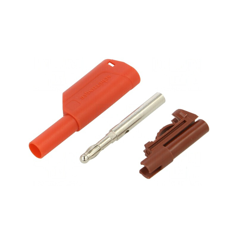 Conector banană 4mm 32A 1kV roşu nichelat cu izolaţie | Electronic-mag.ro | Componente Electronice Conector banană 4mm 32A 1kV roşu nichelat cu izolaţie | Electronic-mag.ro | Componente Electronice