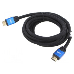 Cablu HDMI 2.0 textil 3m negru | Electronic-mag.ro | Componente Electronice