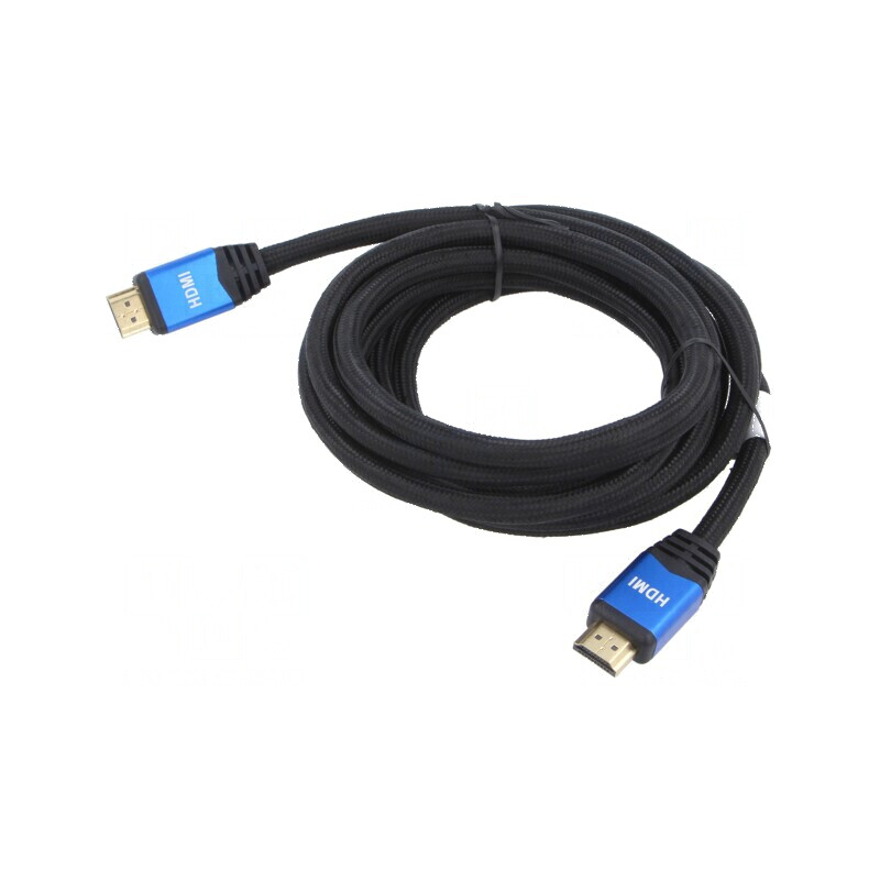 Cablu HDMI 2.0 textil 3m negru | Electronic-mag.ro | Componente Electronice