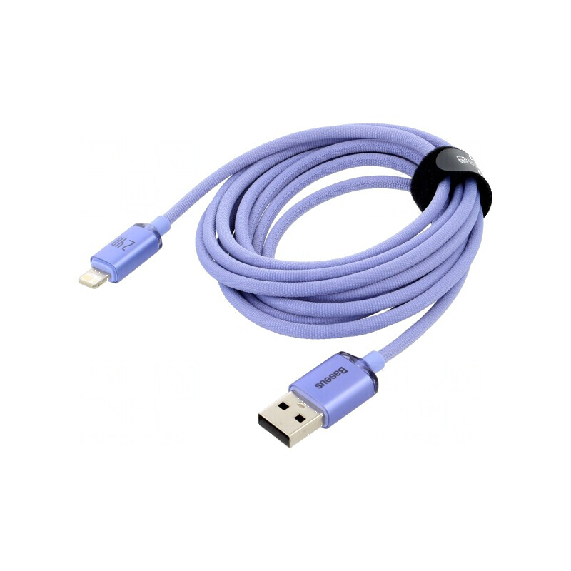 Cablu USB 2.0 Apple Lightning și USB A 2m violet 2,4A | Electronic-mag.ro | Componente Electronice Cablu USB 2.0 Apple Lightning și USB A 2m violet 2,4A | Electronic-mag.ro | Componente Electronice