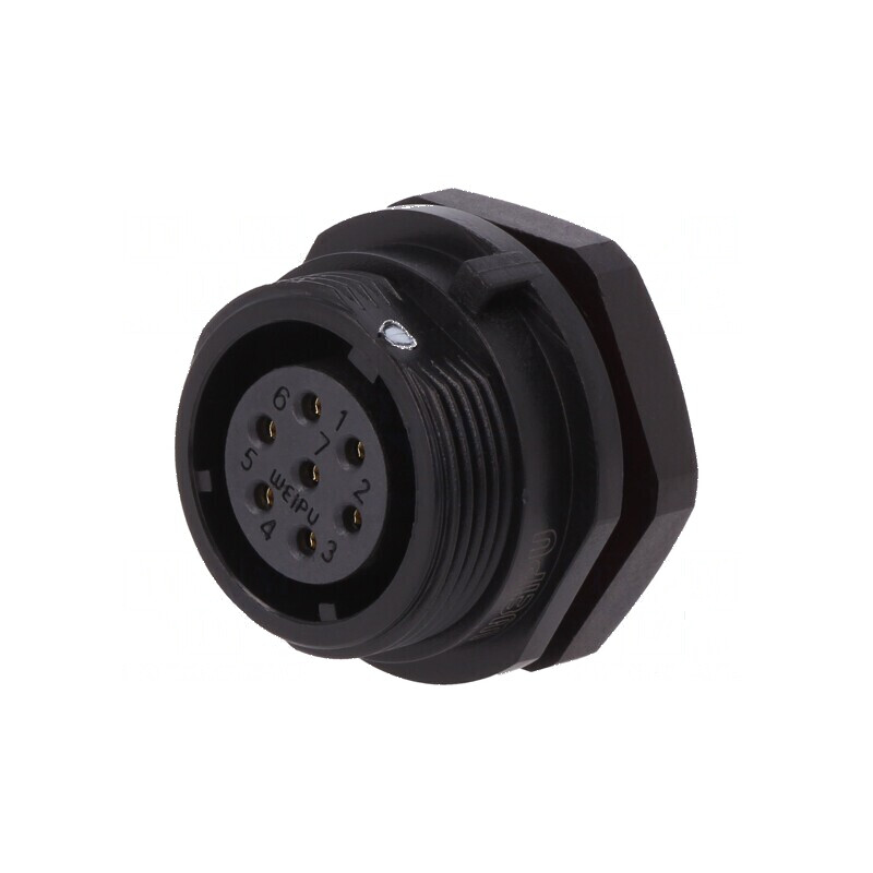Soclu SP17 mamă PIN 7 IP68 700V 5A lipire 0,75mm2 | Electronic-mag.ro | Componente Electronice