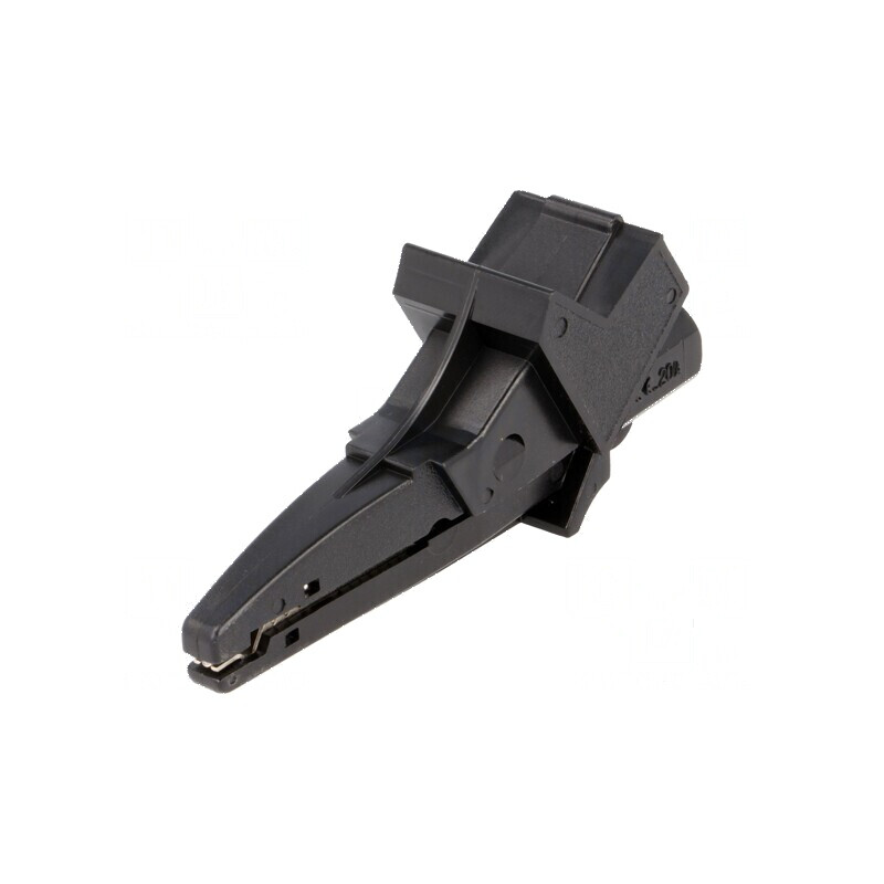 Bornă crocodil 20A 1kVDC neagră pentru cablu max. 25mm | Electronic-mag.ro | Componente Electronice Bornă crocodil 20A 1kVDC neagră pentru cablu max. 25mm | Electronic-mag.ro | Componente Electronice