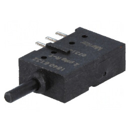 Comutator DPDT 2 Poz 0,5A 60VAC THT cu acţionare prin apăsare | Electronic-mag.ro | Componente Electronice