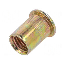 Piuliță nit M12 oțel 14,8mm montaj 22mm cap plat | Electronic-mag.ro | Componente Electronice