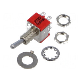 Comutator basculant DPDT ON-(ON) 2A/250VAC 5A/28VDC | Electronic-mag.ro | Componente Electronice